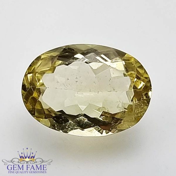 Golden Beryl (Heliodor) Gemstone 2.20ct India