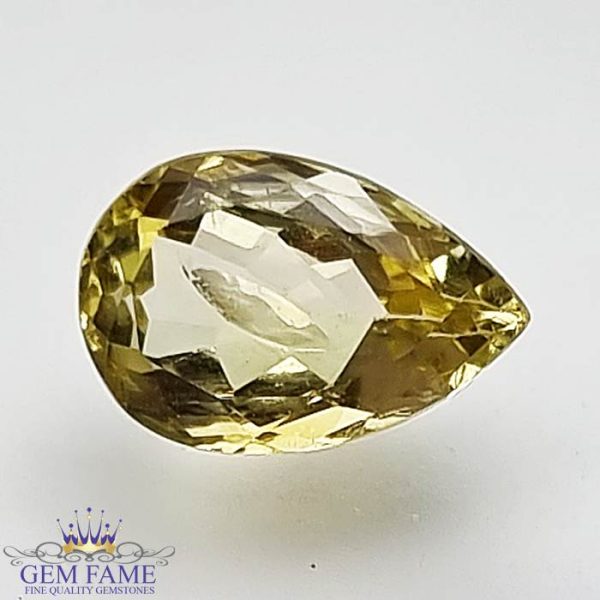 Golden Beryl (Heliodor) Gemstone 1.86ct India