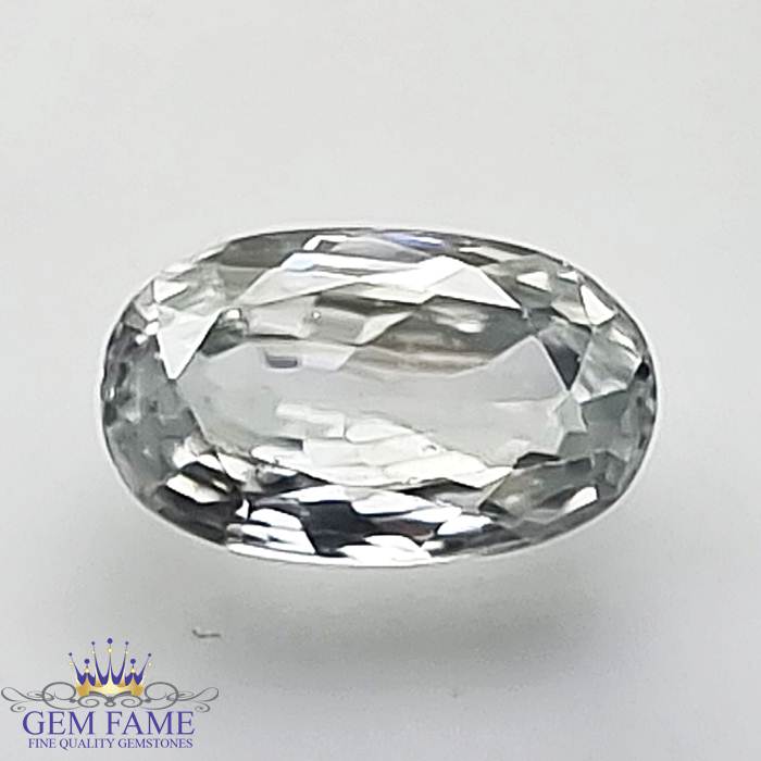 White Zircon (Jarkan) Gemstone 2.61ct Cambodia