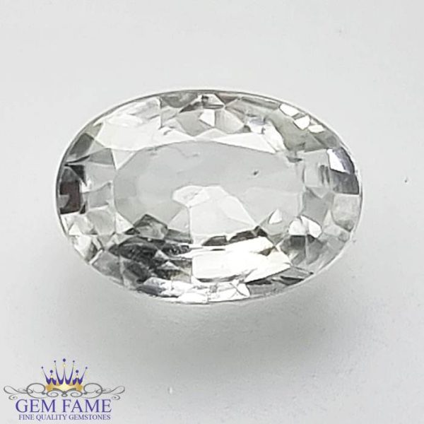 White Zircon (Jarkan) Gemstone 2.24ct Cambodia