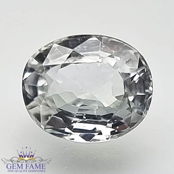 White Zircon (Jarkan) Gemstone 2.93ct Cambodia