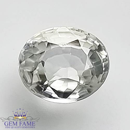 White Zircon (Jarkan) Gemstone 3.04ct Cambodia