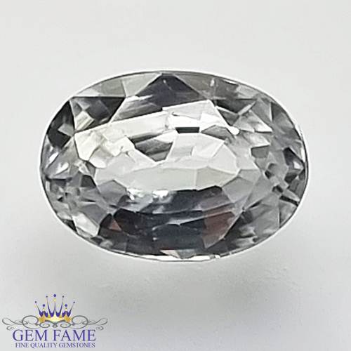 White Zircon (Jarkan) Gemstone 2.90ct Cambodia