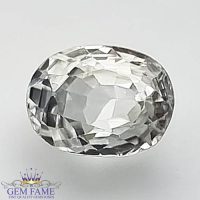 White Zircon (Jarkan) Gemstone 2.85ct Cambodia