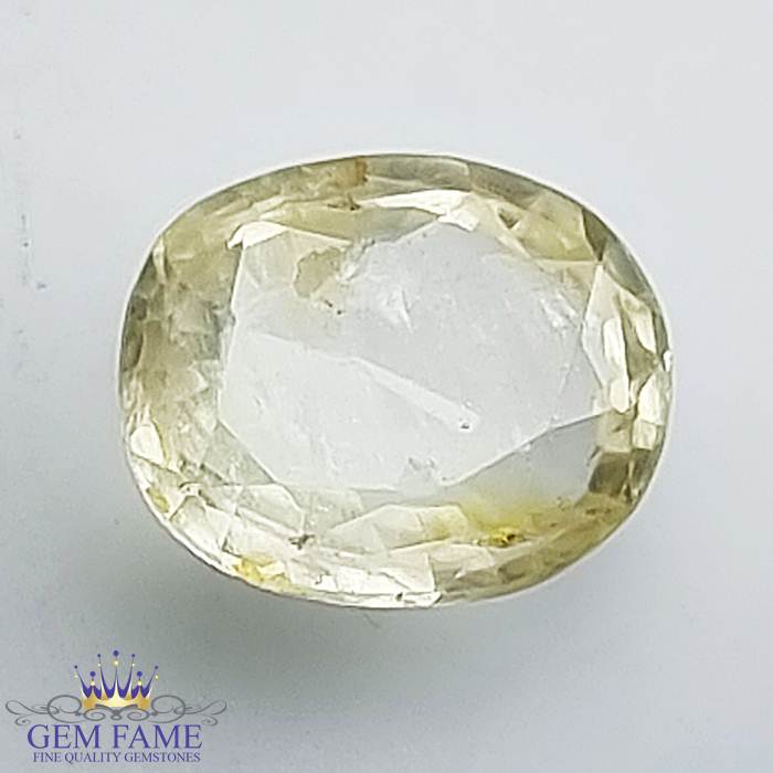Yellow Sapphire (Pukhraj) Stone 2.92ct Ceylon