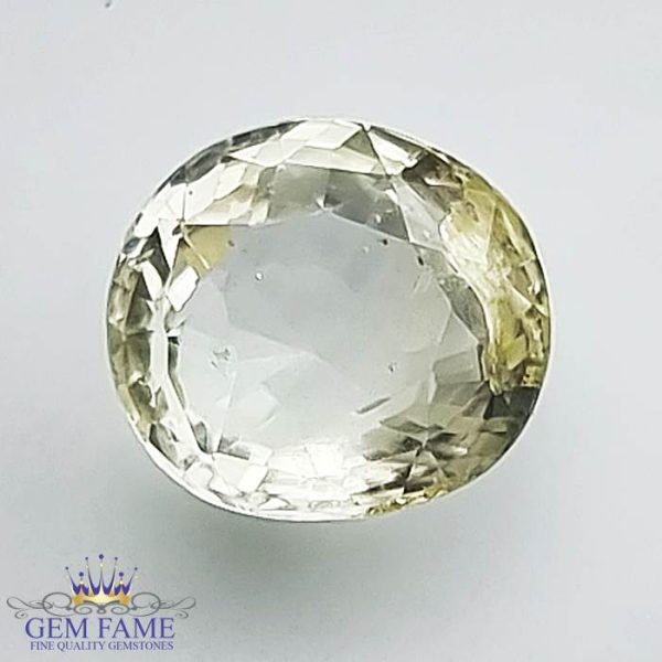 Yellow Sapphire (Pukhraj) Stone 3.34ct Ceylon