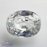 White Zircon (Jarkan) Gemstone 4.08ct Cambodia