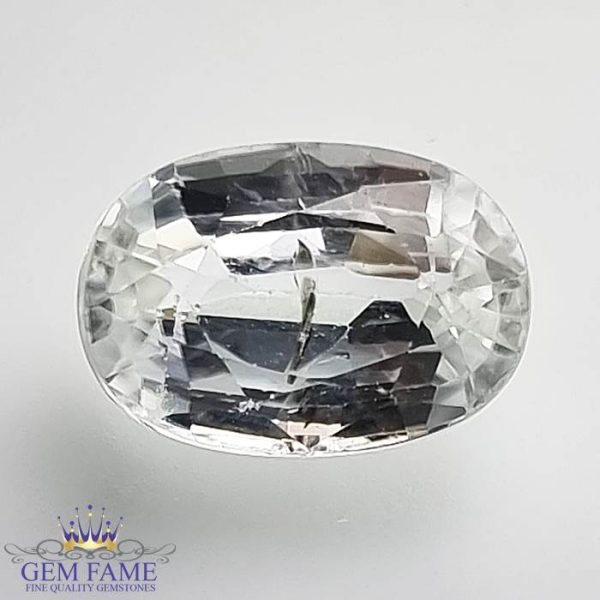 White Zircon (Jarkan) Gemstone 4.93ct Cambodia