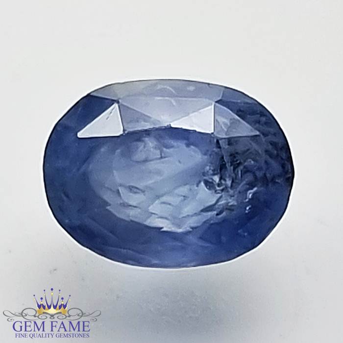 Blue Sapphire (Neelam) Gemstone 2.82ct Ceylon
