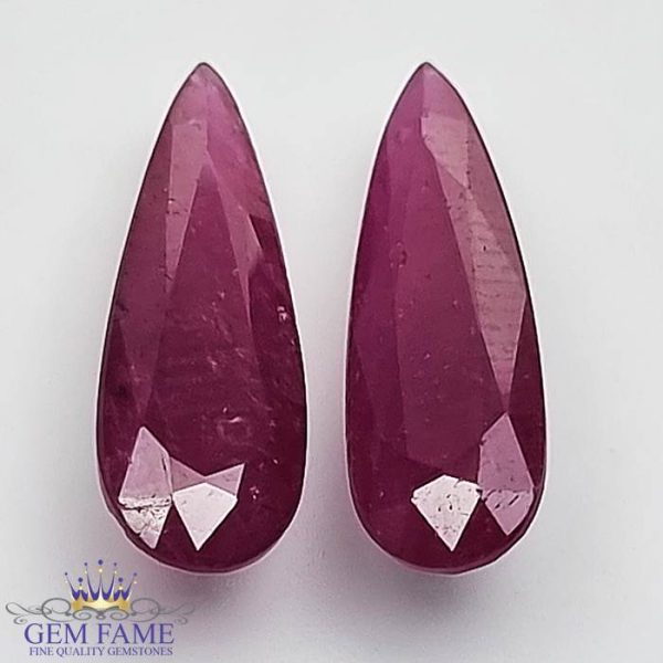 Ruby (Manik) Pair Stone