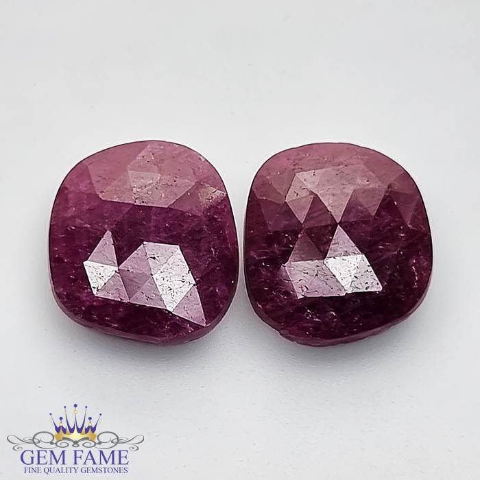 Ruby (Manik) Pair Stone