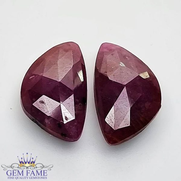 Ruby (Manik) Pair Stone