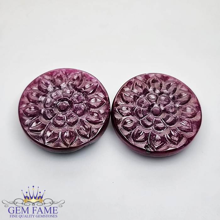 Ruby (Manik) Pair Stone