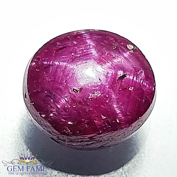 Star Ruby 6.36ct Gemstone India