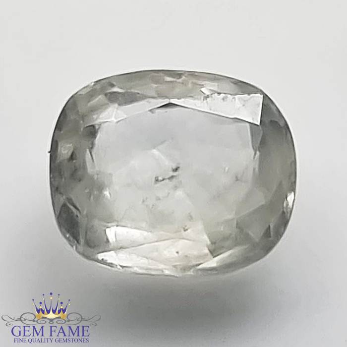 White Sapphire Gemstone 2.55ct Ceylon