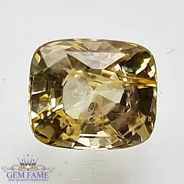 Yellow Sapphire (Pukhraj) Stone 1.53ct Ceylon