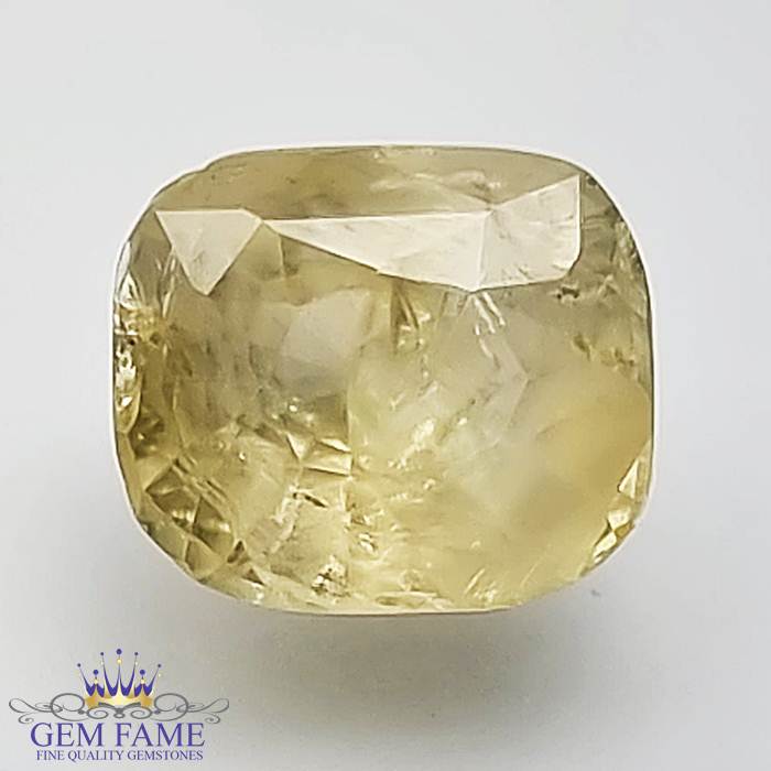 Yellow Sapphire (Pukhraj) Stone 3.80ct Ceylon