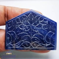 Blue Sapphire Carved