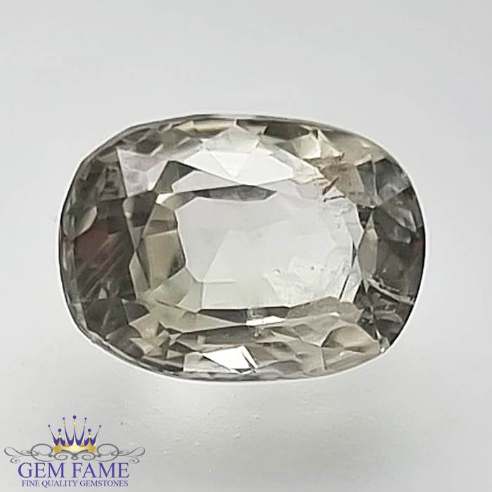 White Sapphire 2.22ct Gemstone Ceylon