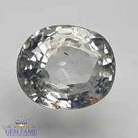 White Sapphire 3.12ct Gemstone Ceylon