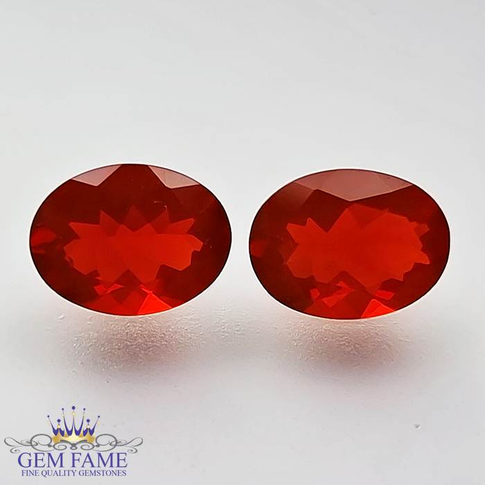 Fire Opal Pair