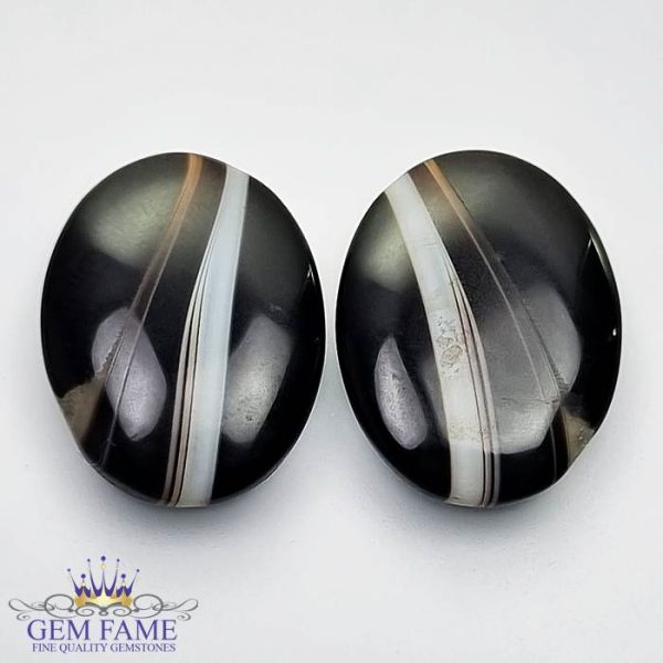 Sulemani Aqeeq Pair 18.03ct Gemstone Iran