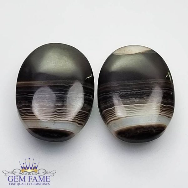Sulemani Aqeeq Pair 16.55ct Gemstone Iran