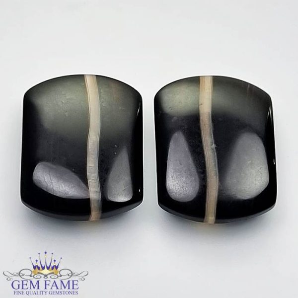 Sulemani Aqeeq Pair 26.28ct Gemstone Iran