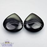 Sulemani Aqeeq Pair 22.29ct Gemstone Iran