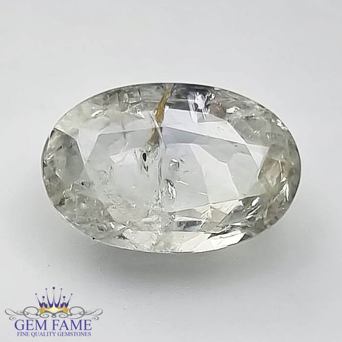 White Sapphire 5.34ct Gemstone Ceylon
