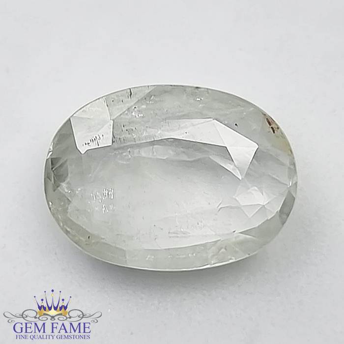 White Sapphire 4.86ct Gemstone Ceylon