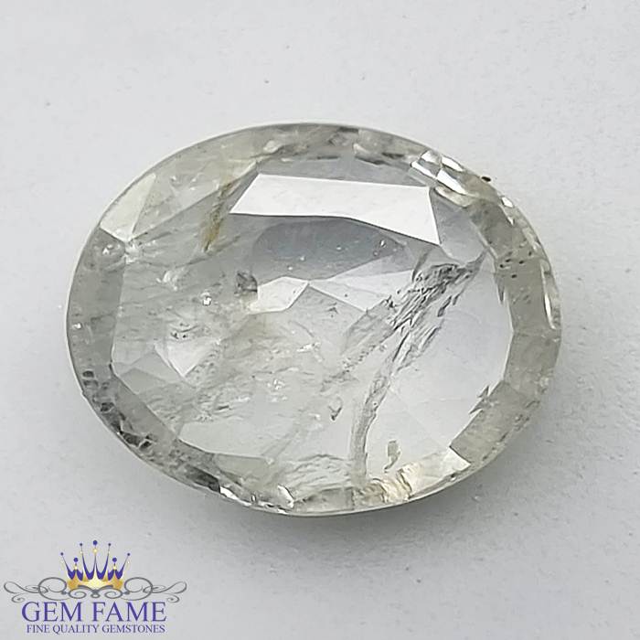 White Sapphire 5.44ct Gemstone Ceylon