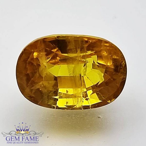 Yellow Sapphire 3.74ct Natural Gemstone Thailand