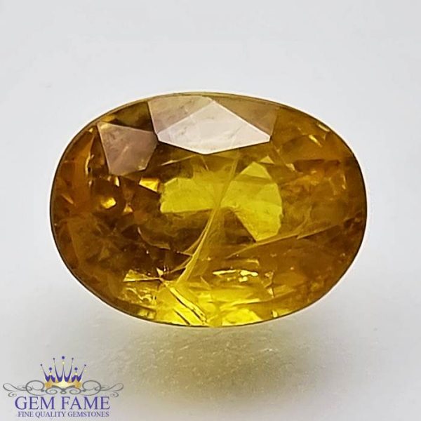 Yellow Sapphire 3.48ct Natural Gemstone Thailand