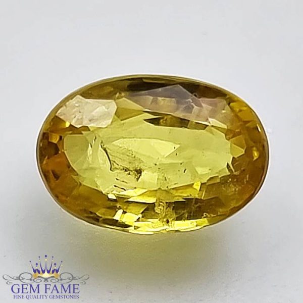 Yellow Sapphire 2.08ct Natural Gemstone Thailand