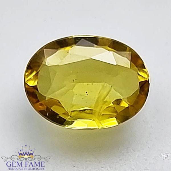 Yellow Sapphire 1.24ctNatural Gemstone Thailand
