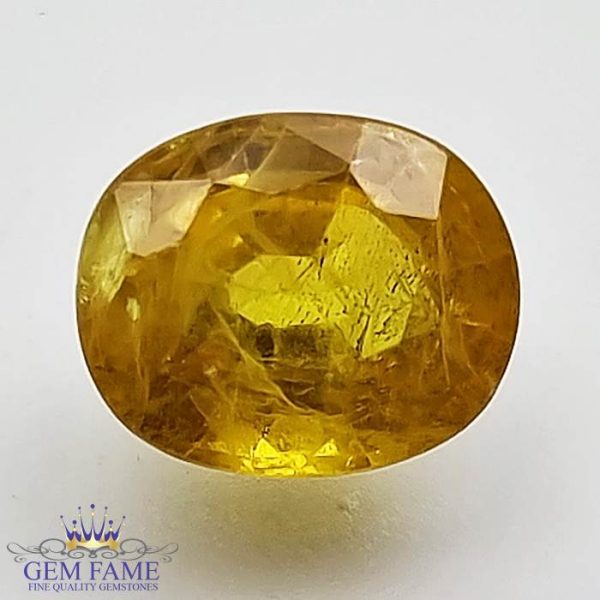 Yellow Sapphire 2.93ct Natural Gemstone Thailand