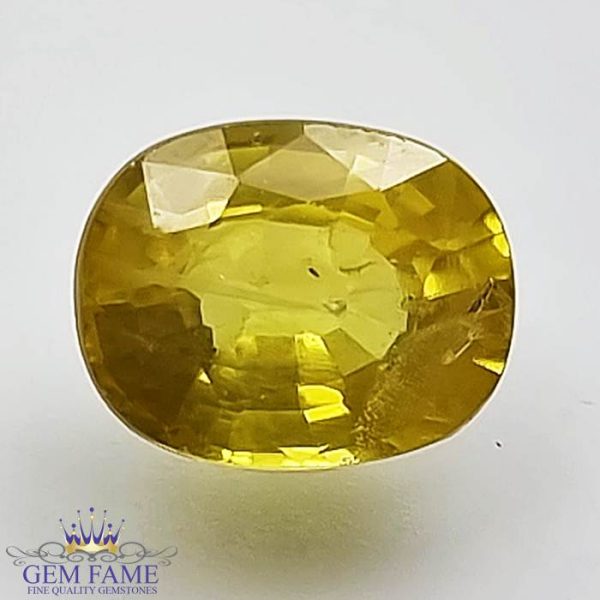 Yellow Sapphire 2.69ct Natural Gemstone Thailand