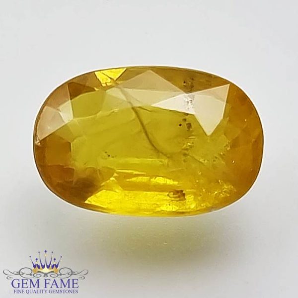 Yellow Sapphire 3.45ct Gemstone Thailand