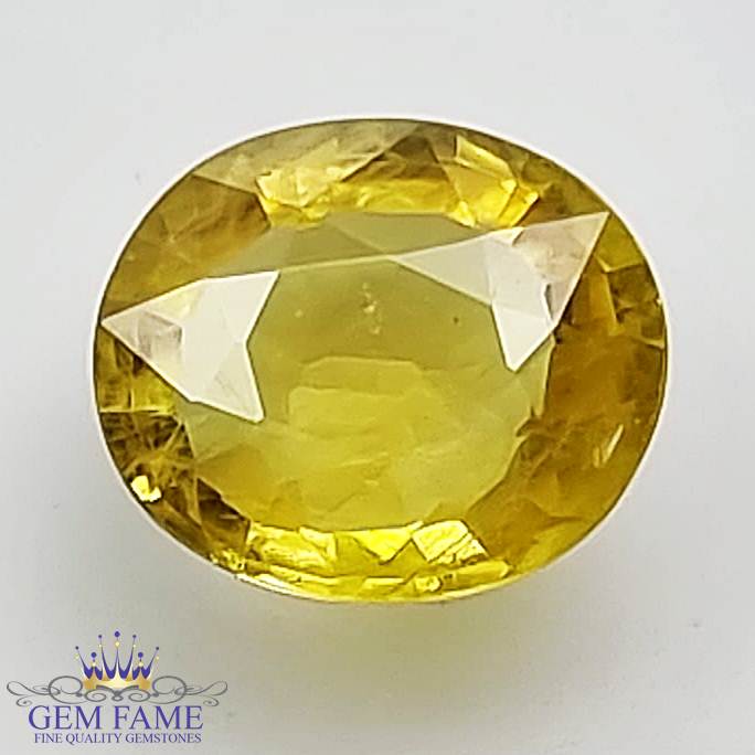 Yellow Sapphire 1.55ct Natural Gemstone Thailand