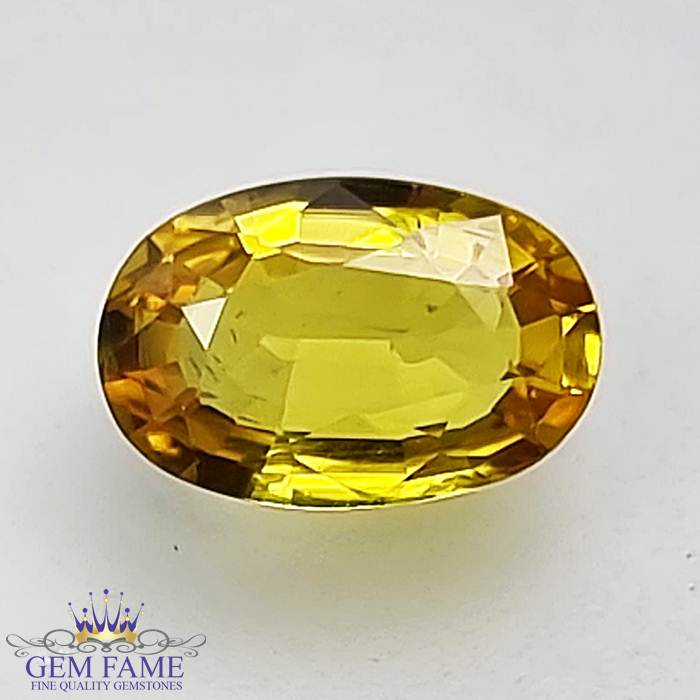 Yellow Sapphire 1.06ct Natural Gemstone Thailand