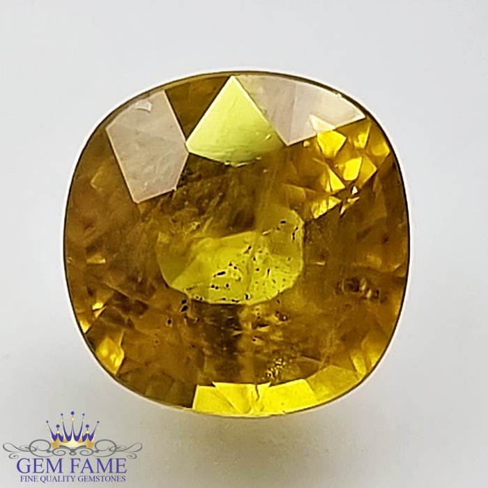 Yellow Sapphire 2.88ct Natural Gemstone Thailand
