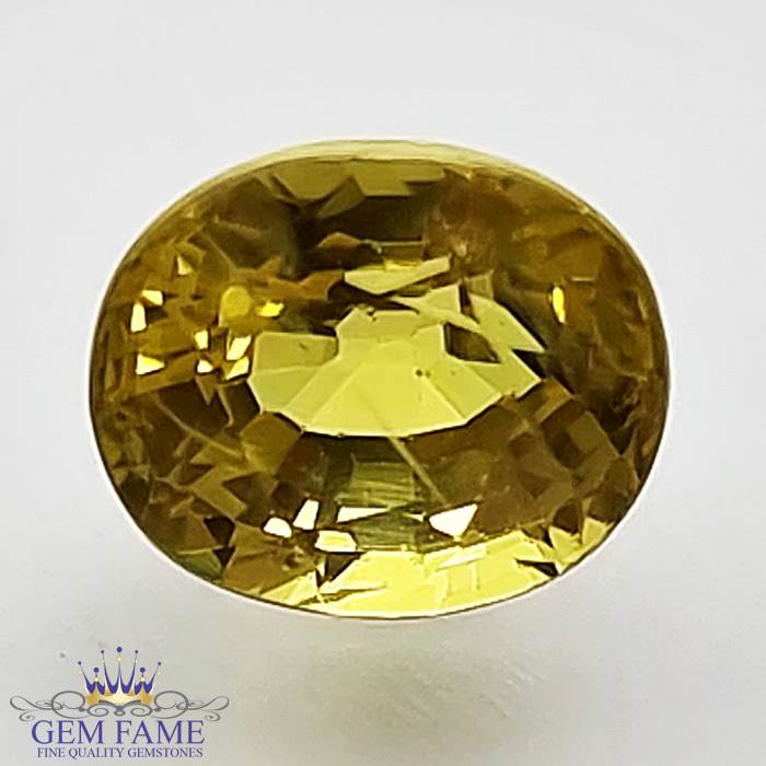 Yellow Sapphire 1.78ct Natural Gemstone Thailand