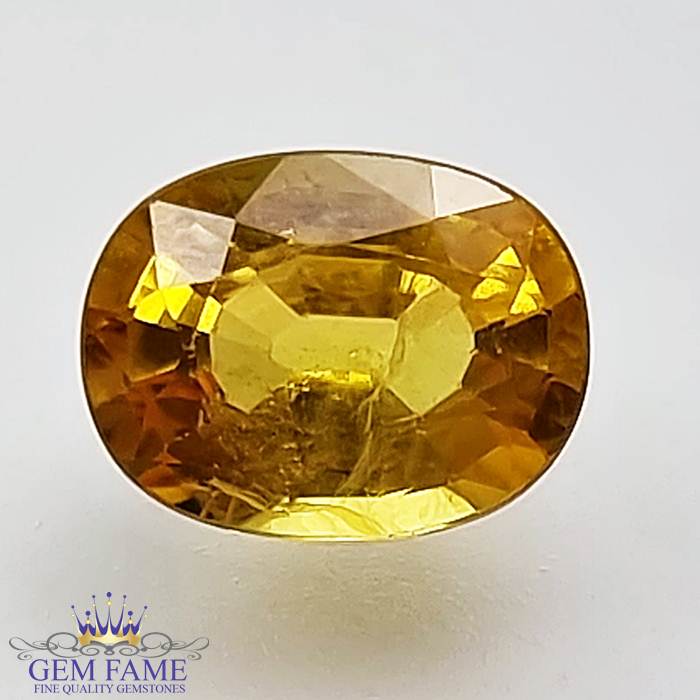 Yellow Sapphire 1.71ct Natural Gemstone Thailand