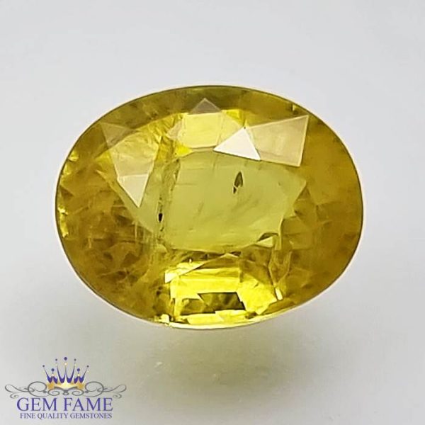 Yellow Sapphire 2.41ct Natural Gemstone Thailand