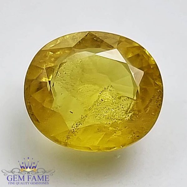 Yellow Sapphire 3.73ct Natural Gemstone Thailand