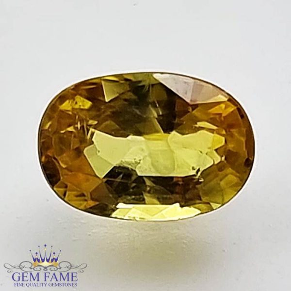 Yellow Sapphire 1.23ct Natural Gemstone Thailand