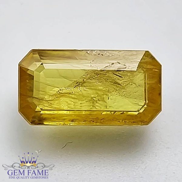 Yellow Sapphire 4.06ct Natural Gemstone Thailand