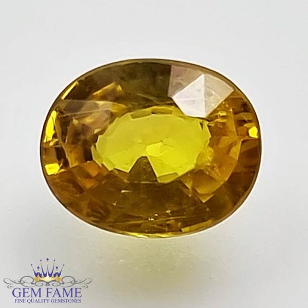 Yellow Sapphire 1.30ct Natural Gemstone Thailand