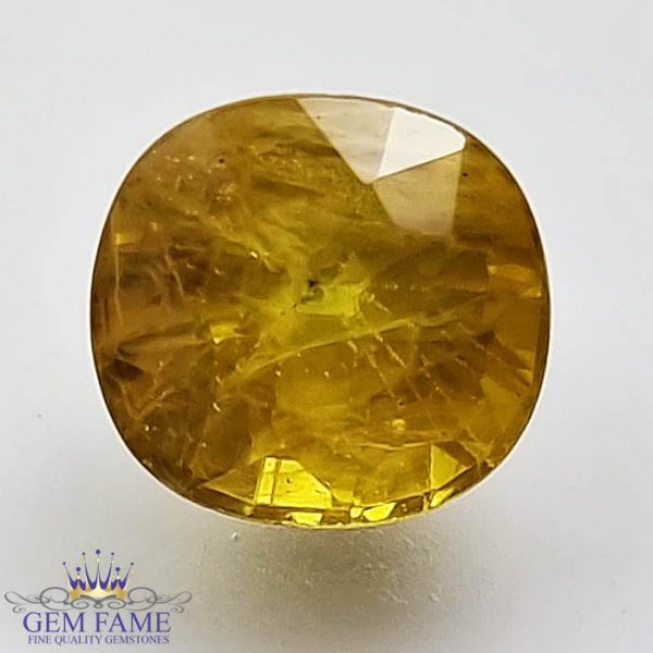 Yellow Sapphire 3.61ct Natural Gemstone Thailand